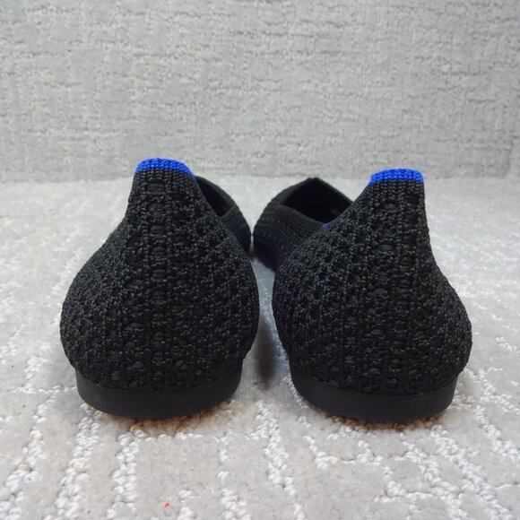 Rothy's The Point Honeycomb Black Flat Slip on Shoes Womens Size 8,9 - Picture 3 of 11